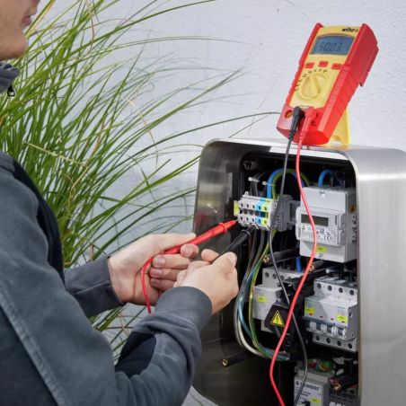45218 Wiha - Multimètre numérique jusqu'à 600 V AC,CAT IV- 2 piles AAA incluses