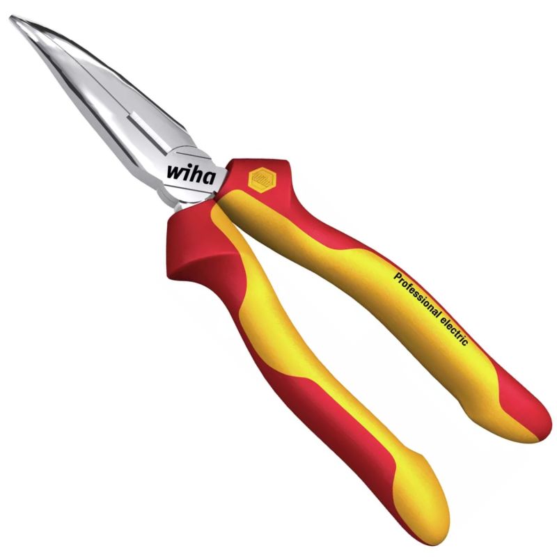 27425 Wiha - Pince demi-ronde Professional electric avec coupe-fils. SB 200 mm