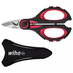 41923 Wiha - Ciseaux d'électriciens professionnels avec sertissage SB 160 mm