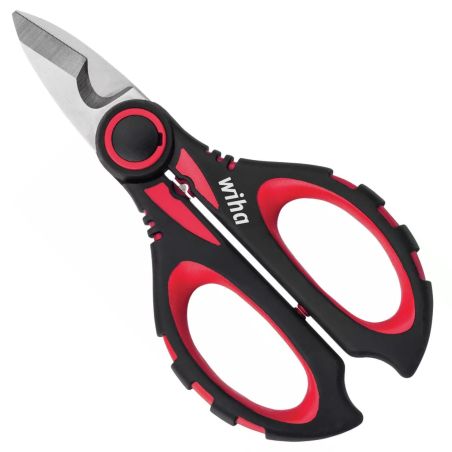 41923 Wiha - Ciseaux d'électriciens professionnels avec sertissage SB 160 mm