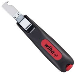 44619 Wiha - Outil de dénudage avec couteau sous blister Ø 4,0-28mm