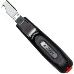44619 Wiha - Outil de dénudage avec couteau sous blister Ø 4,0-28mm