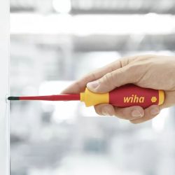 10136 Wiha - Tournevis Phillips SoftFinish® electric slimFix. PH1 x 80mm