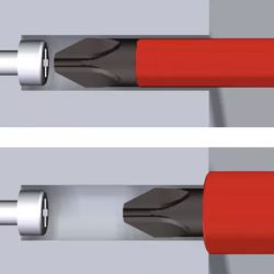 10136 Wiha - Tournevis Phillips SoftFinish® electric slimFix. PH1 x 80mm