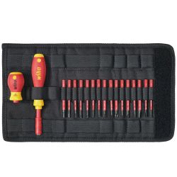41231 Wiha - Jeu slimvario 18 pcs 16 emb slim mixte + Stubby VDE