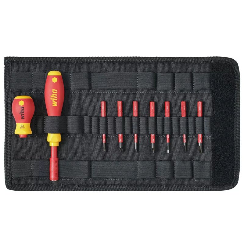 41232 Wiha - Jeu slimvario 9 pcs 7 emb slim F/PH/PZ + Stubby VDE