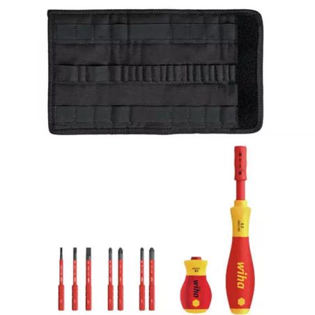 41232 Wiha - Jeu slimvario 9 pcs 7 emb slim F/PH/PZ + Stubby VDE