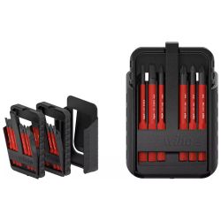 43162 Wiha - Coffret de 12 embouts slim isolés Fente/PH/PZ/Bornier/Torx en étui