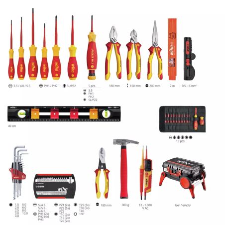 45734 Wiha - Trolley d'outils XXL 4 80 pcs