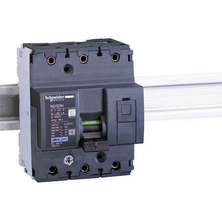 18642 Schneider - Acti9 Disjoncteur NG125Ntripolaire 100A - 3P - Courbe C 25kA - A vis