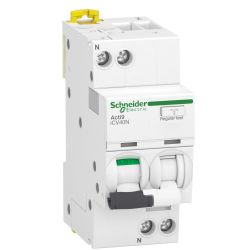 A9DC3620 Schneider - Disjoncteur différentielunipolaire + neutre 1P+N - 20A - 30mA - Courbe C - Type A - 6kA - Acti9 IC40