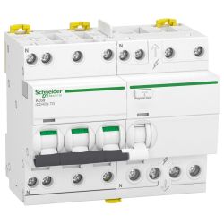 A9DX3740 Schneider - Disjoncteur différentieltête de groupe tétrapolaire 3P+N - 40A - 30mA - Courbe C - 10kA - Acti9 IDD40N