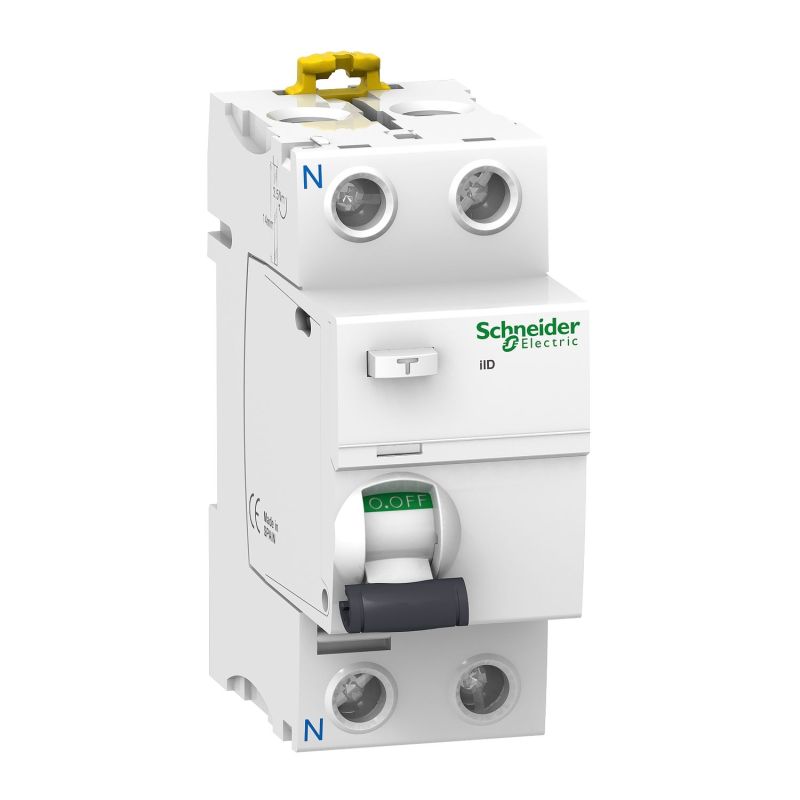 A9R21225 Schneider - Interrupteur différentiel bipolaire 2P 25A 30mA - Type A - Acti9 iID