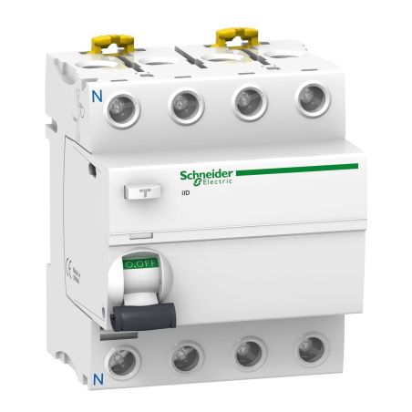 A9R35491 Schneider - Interrupteur différentiel tétrapolaire 4P 100A 300mA - Selectif - Type A-Si - Acti9 iID