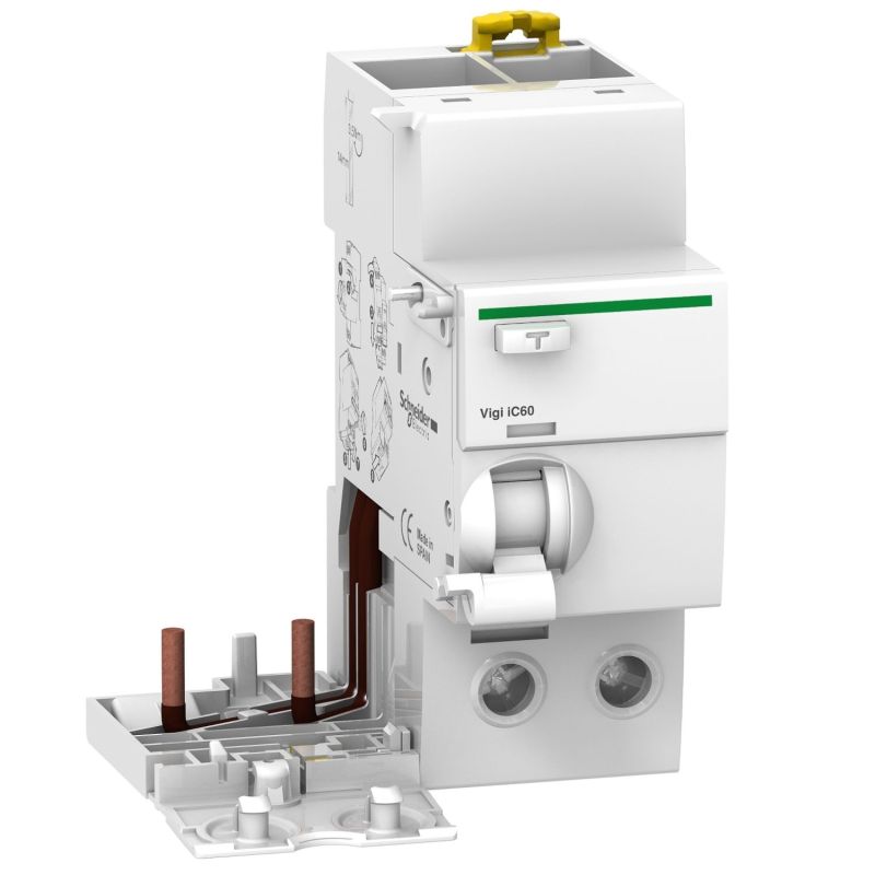 A9V31263 Schneider - Bloc différentiel 2P 63A 30mA Type A Si 230-240/400-415V Acti9 Vigi iC60