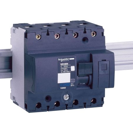18861 Schneider - Acti9 Disjoncteur NG125Ntétrapolaire 32A - 4P - Courbe D 50kA - A vis
