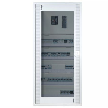 NFT840 Hager - Disjoncteur triphasé + neutre 40A - 6-10kA - courbe C - 3 modules - NFT - Bornes décalées à vis