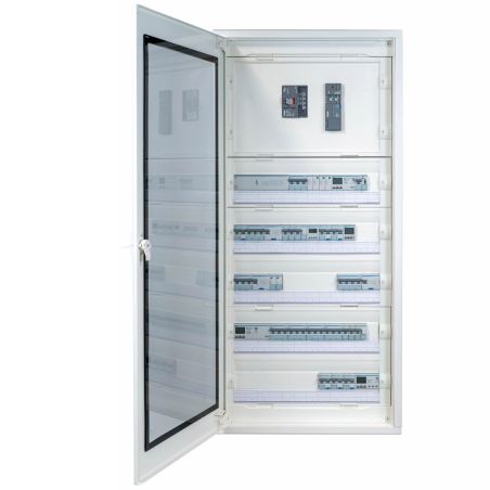 NFT840 Hager - Disjoncteur triphasé + neutre 40A - 6-10kA - courbe C - 3 modules - NFT - Bornes décalées à vis