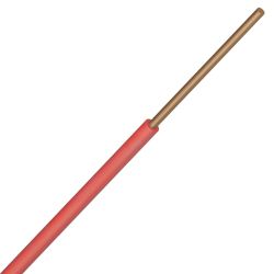 Fil rigide H07Z1-R 6mm² ROUGE - Couronne de 100m ou au mètre