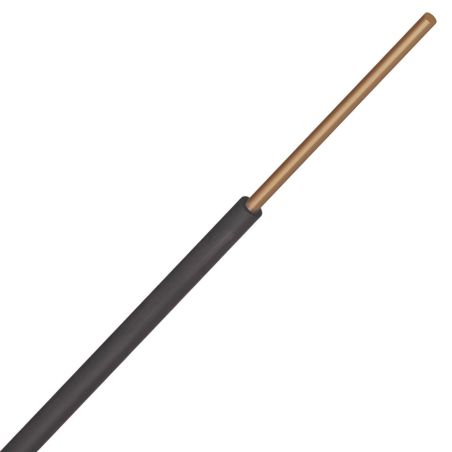 Fil rigide H07Z1-R 10mm² NOIR - Couronne de 100m ou au mètre
