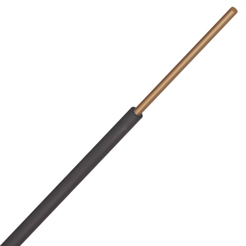 Fil rigide H07Z1-R 16mm² NOIR - Couronne de 100m ou au mètre