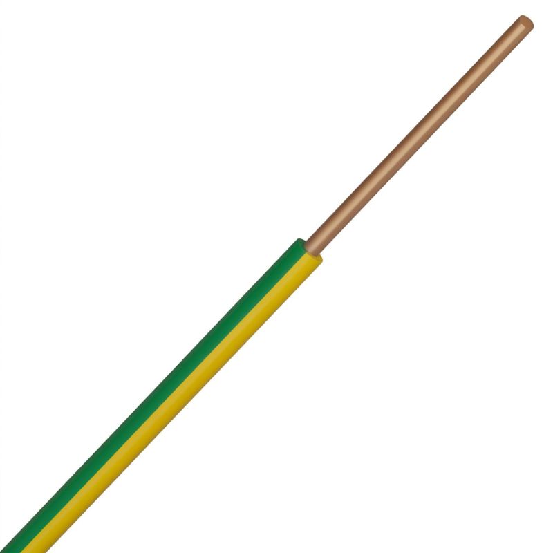 Fil rigide H07Z1-R 35mm² VERT/JAUNE - Couronne de 100m ou au mètre