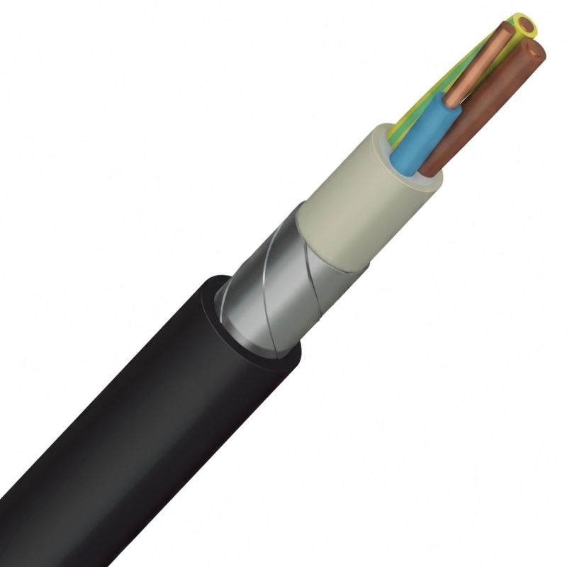 Câble rigide armé U1000 RVFV RH 3G1,5mm² - Coupe au mètre
