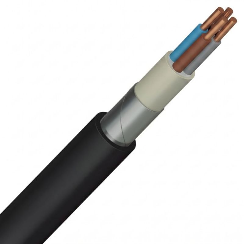 Câble rigide armé U1000 RVFV RH 4X1,5mm² - Coupe au mètre