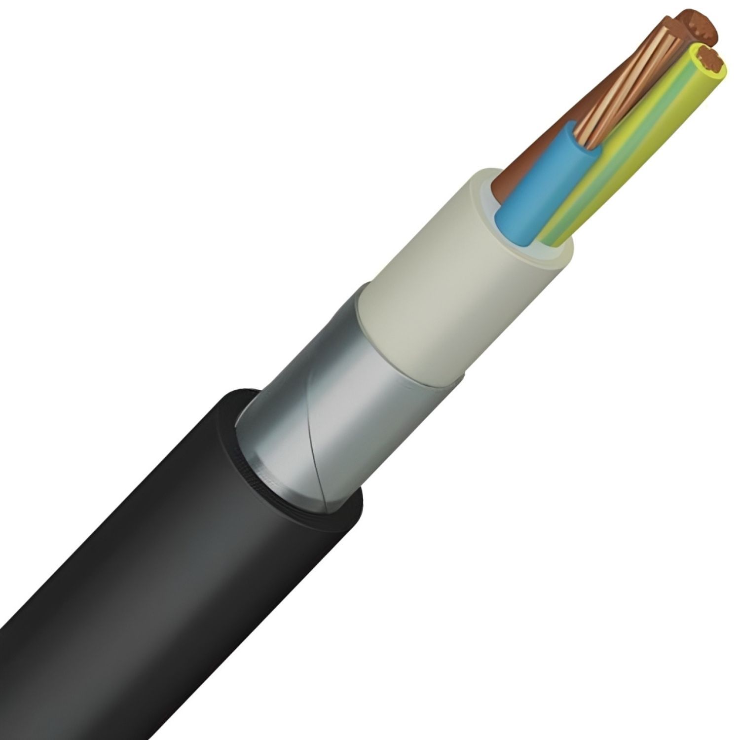 Câble U-1000 RVFV RH 5G1,5mm² classe 2 câblé - Coupe mètre