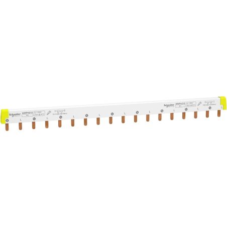 A9XPH218 Schneider - Acti9 iC60 - Peigne pour disjoncteur bipolaire 2P- Pas 18mm - 18 modules - 100A
