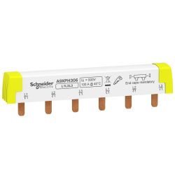 A9XPH306 Schneider - Acti9 iC60 - Peigne pour disjoncteur tripolaire 3P - Pas 18mm - 6 modules - 100A