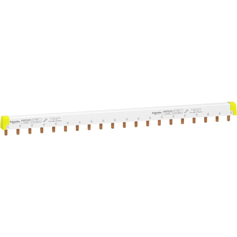 A9XPH320 Schneider - Acti9 iC60 - Peigne pour disjoncteur tripolaire 3P - Pas 18mm - 20 modules - 100A