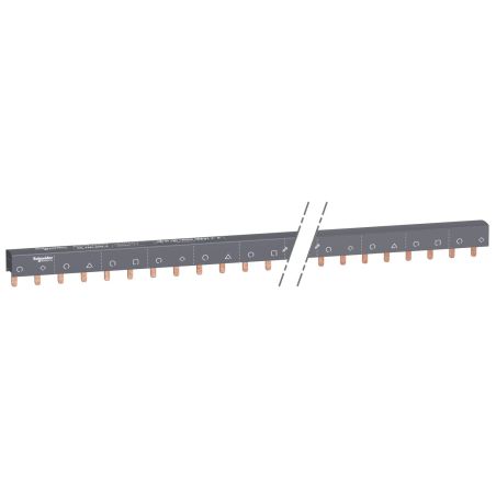 A9XPH557 Schneider - Acti9 iC60 - Peigne pour disjoncteur tétrapolaire 3P+N - Pas 18mm - 57 modules - 100A