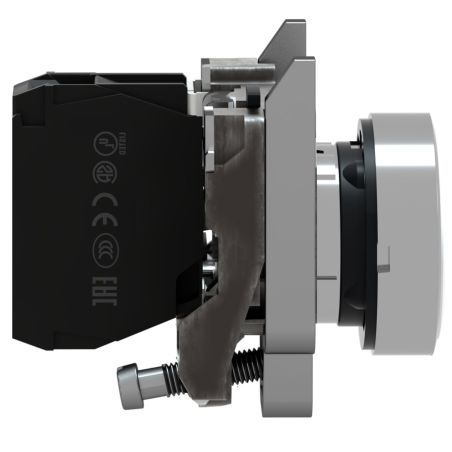 XB4BA11 Schneider- Harmony XB4 - bouton poussoir à impulsion complet blanc - Ø22 - 1NO