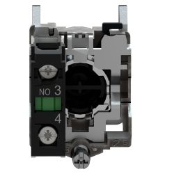 XB4BA11 Schneider- Harmony XB4 - bouton poussoir à impulsion complet blanc - Ø22 - 1NO