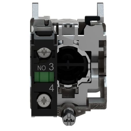 XB4BA31 Schneider- Harmony XB4 - bouton poussoir à impulsion complet vert- Ø22 - 1NO