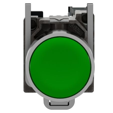 XB4BA31 Schneider- Harmony XB4 - bouton poussoir à impulsion complet vert- Ø22 - 1NO