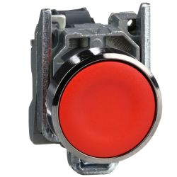 XB4BA42 Schneider - Harmony XB4 - bouton poussoir à impulsion complet rouge - Ø22 -1NF
