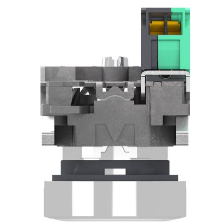 XB4BA115 Schneider- Harmony XB4 - bouton poussoir à impulsion complet blanc - Ø22 - 1NO