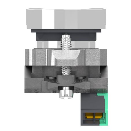 XB4BA115 Schneider- Harmony XB4 - bouton poussoir à impulsion complet blanc - Ø22 - 1NO
