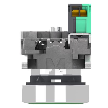 XB4BA315 Schneider - Harmony XB4 - bouton poussoir à impulsion complet vert - Ø22 - vert - 1NO