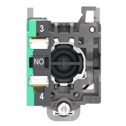 XB4BA315 Schneider - Harmony XB4 - bouton poussoir à impulsion complet vert - Ø22 - vert - 1NO