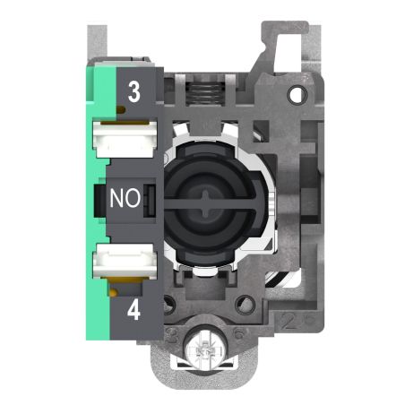 XB4BA315 Schneider - Harmony XB4 - bouton poussoir à impulsion complet vert - Ø22 - vert - 1NO