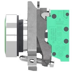 XB4BA315 Schneider - Harmony XB4 - bouton poussoir à impulsion complet vert - Ø22 - vert - 1NO