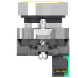 XB4BA515 Schneider - Harmony XB4 - bouton poussoir à impulsion complet jaune - Ø22 - 1NO