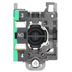 XB4BA615 Schneider - Harmony XB4 - bouton poussoir à impulsion complet bleu - Ø22 - 1NO