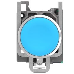 XB4BA615 Schneider - Harmony XB4 - bouton poussoir à impulsion complet bleu - Ø22 - 1NO