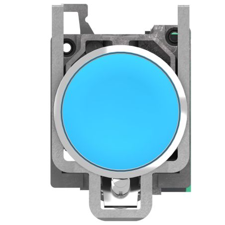 XB4BA615 Schneider - Harmony XB4 - bouton poussoir à impulsion complet bleu - Ø22 - 1NO