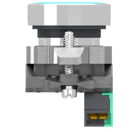 XB4BA615 Schneider - Harmony XB4 - bouton poussoir à impulsion complet bleu - Ø22 - 1NO