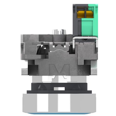 XB4BA615 Schneider - Harmony XB4 - bouton poussoir à impulsion complet bleu - Ø22 - 1NO